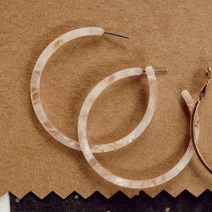 Altard State Adele Tortoise Shell Hoop Earrings